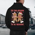 Tis The Season Reading Christmas Shirt Book Lovers Teacher Men's Hoodie Back Print, novelty gifts, funny gifts