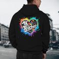 TK Teacher Transitional Kindergarten Heart Back To School Men's Hoodie Back Print, novelty gifts, funny gifts
