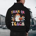 Trick Or Teach Ghost Teacher School Halloween Men Women Men's Hoodie Back Print, novelty gifts, funny gifts