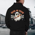 Trick Or Teach Groovy Retro Ghost Halloween Teacher Kids Men's Hoodie Back Print, novelty gifts, funny gifts Trick Or Teach Groovy Retro Ghost Halloween Teacher Kids Men's Hoodie Back Print, novelty gifts, funny gifts