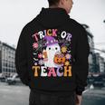 Trick Or Teach Groovy Teacher Ghost Halloween Teacher Men's Hoodie Back Print, novelty gifts, funny gifts Trick Or Teach Groovy Teacher Ghost Halloween Teacher Men's Hoodie Back Print, novelty gifts, funny gifts