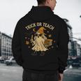 Trick Or Teach Halloween Teacher Men's Hoodie Back Print, novelty gifts, funny gifts