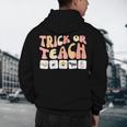 Trick Or Teach With Symbols Special Education Teacher Spooky Men's Hoodie Back Print, novelty gifts, funny gifts