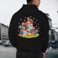 Turkey Reading Books Fall Season Thanksgiving Teacher Book Men's Hoodie Back Print, novelty gifts, funny gifts Turkey Reading Books Fall Season Thanksgiving Teacher Book Men's Hoodie Back Print, novelty gifts, funny gifts