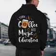 I Turn Coffee Into Music Education Music Teacher Men's Hoodie Back Print, novelty gifts, funny gifts