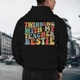 Twin Day Friends Teacher Twinning With My Bestie Matching Men's Hoodie Back Print, novelty gifts, funny gifts Twin Day Friends Teacher Twinning With My Bestie Matching Men's Hoodie Back Print, novelty gifts, funny gifts