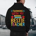 Twinning With My Bestie Teacher Boy Spirit Week Twin Day Men's Hoodie Back Print, novelty gifts, funny gifts