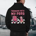 Twinning With My Para Teacher Matching Paraprofessional 70s For Men Women Men's Hoodie Back Print, novelty gifts, funny gifts Twinning With My Para Teacher Matching Paraprofessional 70s For Men Women Men's Hoodie Back Print, novelty gifts, funny gifts