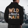 Wild About Math Cute Teacher Student Math Club Men's Hoodie Back Print, novelty gifts, funny gifts
