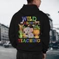 Wild About Teaching Safari Jungle School Teacher Men's Hoodie Back Print, novelty gifts, funny gifts Wild About Teaching Safari Jungle School Teacher Men's Hoodie Back Print, novelty gifts, funny gifts