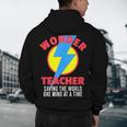 Wonder Teacher Costume Shirt Teacher Halloween Costume Tee Men's Hoodie Back Print, novelty gifts, funny gifts