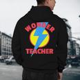 Wonder Teacher Teacher Halloween Tshirt Men's Hoodie Back Print, novelty gifts, funny gifts