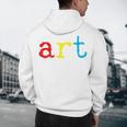 Art Teacher Artists Men's Hoodie Back Print, novelty gifts, funny gifts