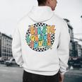 Back To School Groovy Teacher 1st First Grade Crew Squad Men's Hoodie Back Print, novelty gifts, funny gifts