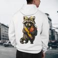 Back To School Raccoon Teachers Student Kids Men's Hoodie Back Print, novelty gifts, funny gifts