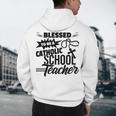 Blessed To Be A Catholic School Teacher Christian Teaching Men's Hoodie Back Print, novelty gifts, funny gifts Blessed To Be A Catholic School Teacher Christian Teaching Men's Hoodie Back Print, novelty gifts, funny gifts