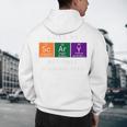 Chemisty Science Teacher Periodic Table Halloween Men's Hoodie Back Print, novelty gifts, funny gifts