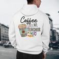 Coffee Gives Me Teacher Power Teacher Elementary Women Men's Hoodie Back Print, novelty gifts, funny gifts Coffee Gives Me Teacher Power Teacher Elementary Women Men's Hoodie Back Print, novelty gifts, funny gifts