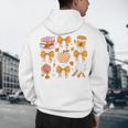 Coquette Bow Teacher Thanksgiving Fall Autumn Girls Women Men's Hoodie Back Print, novelty gifts, funny gifts
