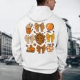Coquette Teach Teacher Bows Thanksgiving Turkey Fall Autumn Men's Hoodie Back Print, novelty gifts, funny gifts