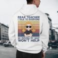 Dear Teacher I Talk To Everyone So Moving My Seat Won’t Help Men's Hoodie Back Print, novelty gifts, funny gifts Dear Teacher I Talk To Everyone So Moving My Seat Won’t Help Men's Hoodie Back Print, novelty gifts, funny gifts