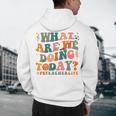 What Are We Doing Today Physical Education PE Teacher Women Men's Hoodie Back Print, novelty gifts, funny gifts What Are We Doing Today Physical Education PE Teacher Women Men's Hoodie Back Print, novelty gifts, funny gifts