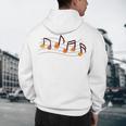 Fall Music Teacher Halloween Pumpkin Music Note Fall Teacher Men's Hoodie Back Print, novelty gifts, funny gifts