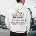 Floral Book a New Chapter Begins Retired Retirement Teacher Men's Hoodie Back Print, novelty gifts, funny gifts Floral Book a New Chapter Begins Retired Retirement Teacher Men's Hoodie Back Print, novelty gifts, funny gifts