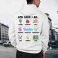 God Says Im Teacher Christian Back To School Religious Men's Hoodie Back Print, novelty gifts, funny gifts God Says Im Teacher Christian Back To School Religious Men's Hoodie Back Print, novelty gifts, funny gifts