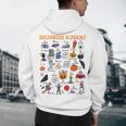 Halloween Alphabet ABCs Learning Kindergarten Teacher Men's Hoodie Back Print, novelty gifts, funny gifts Halloween Alphabet ABCs Learning Kindergarten Teacher Men's Hoodie Back Print, novelty gifts, funny gifts