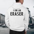 Halloween Teacher Im An Eraser Costume Kids Men Women Men's Hoodie Back Print, novelty gifts, funny gifts