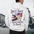 Hocus Pocus I Need Coffee To Focus Halloween Teacher Men's Hoodie Back Print, novelty gifts, funny gifts Hocus Pocus I Need Coffee To Focus Halloween Teacher Men's Hoodie Back Print, novelty gifts, funny gifts
