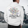 It's Fine I'm Fine Christmas Lights Teacher Xmas Men's Hoodie Back Print, novelty gifts, funny gifts It's Fine I'm Fine Christmas Lights Teacher Xmas Men's Hoodie Back Print, novelty gifts, funny gifts