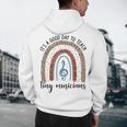 Its A Good Day To Teach Tiny Musicians Music Teacher Rainbow Men's Hoodie Back Print, novelty gifts, funny gifts