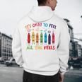 Its Okay To Feel All The Feels Mood Color Crayons Teacher Men's Hoodie Back Print, novelty gifts, funny gifts Its Okay To Feel All The Feels Mood Color Crayons Teacher Men's Hoodie Back Print, novelty gifts, funny gifts