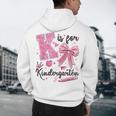 K Is For Kindergarten Teacher Coquette Bow Back To School Men's Hoodie Back Print, novelty gifts, funny gifts K Is For Kindergarten Teacher Coquette Bow Back To School Men's Hoodie Back Print, novelty gifts, funny gifts