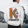 K Is For Kindness Unity Day Teacher Kids Men's Hoodie Back Print, novelty gifts, funny gifts