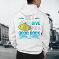 Librarian Teacher Dive Into A Good Book Reading Premium Tri-Blend Men's Hoodie Back Print, novelty gifts, funny gifts Librarian Teacher Dive Into A Good Book Reading Premium Tri-Blend Men's Hoodie Back Print, novelty gifts, funny gifts