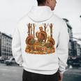Librarian Turkey Reading Book Fall Thanksgiving Teacher Book Men's Hoodie Back Print, novelty gifts, funny gifts Librarian Turkey Reading Book Fall Thanksgiving Teacher Book Men's Hoodie Back Print, novelty gifts, funny gifts
