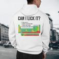 Can I Lick It Periodic Table Chart Science Teacher Men's Hoodie Back Print, novelty gifts, funny gifts Can I Lick It Periodic Table Chart Science Teacher Men's Hoodie Back Print, novelty gifts, funny gifts