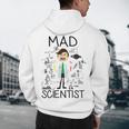 Mad Scientist Shirt Kids Boys Youth Science Teacher Men's Hoodie Back Print, novelty gifts, funny gifts