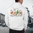 Very Merry Teacher Christmas Goose Silly Holiday Party Men's Hoodie Back Print, novelty gifts, funny gifts