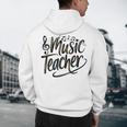 Music Teacher For Women Elementary First Day Of School Men's Hoodie Back Print, novelty gifts, funny gifts
