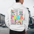 Para Paraprofessional Paraeducator Teacher Back To School Men's Hoodie Back Print, novelty gifts, funny gifts