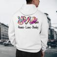 Peace Love Books Librarian Teacher Life Book Library Tie Dye Men's Hoodie Back Print, novelty gifts, funny gifts Peace Love Books Librarian Teacher Life Book Library Tie Dye Men's Hoodie Back Print, novelty gifts, funny gifts