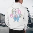 Preppy Fifth Grade Teacher Blue Floral Coquette Pencil Bow Men's Hoodie Back Print, novelty gifts, funny gifts Preppy Fifth Grade Teacher Blue Floral Coquette Pencil Bow Men's Hoodie Back Print, novelty gifts, funny gifts