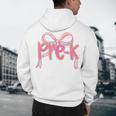 Preppy Pre k Back To School Pre-k Teachers Girls Cute Bow Men's Hoodie Back Print, novelty gifts, funny gifts Preppy Pre k Back To School Pre-k Teachers Girls Cute Bow Men's Hoodie Back Print, novelty gifts, funny gifts