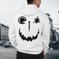 Pumpkin Artist Halloween Art Teacher Men's Hoodie Back Print, novelty gifts, funny gifts