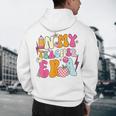 Retro Groovy In My Teaching Era Best Teacher Appreciation Men's Hoodie Back Print, novelty gifts, funny gifts