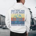 Science It's Like Magic But Real Science Teacher Geek Nerd Men's Hoodie Back Print, novelty gifts, funny gifts
